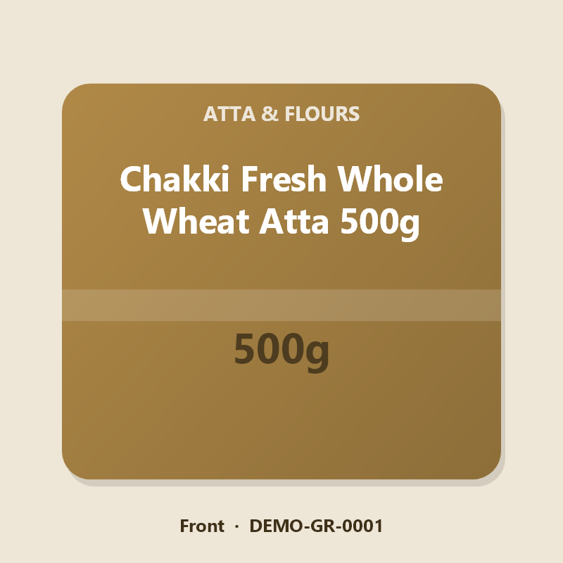 Chakki Fresh Whole Wheat Atta 500g