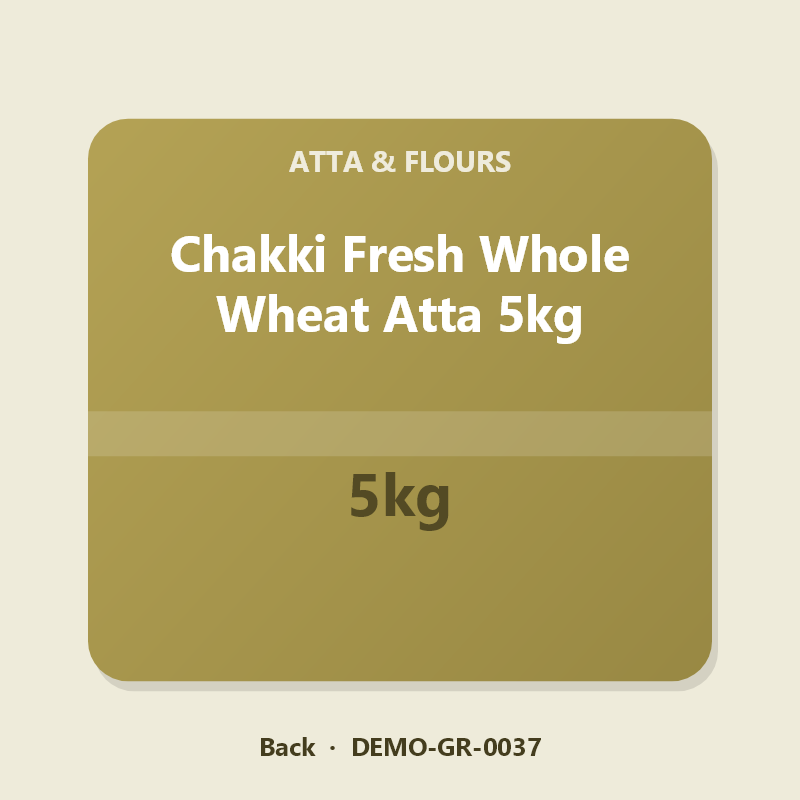 Chakki Fresh Whole Wheat Atta 5kg - Back