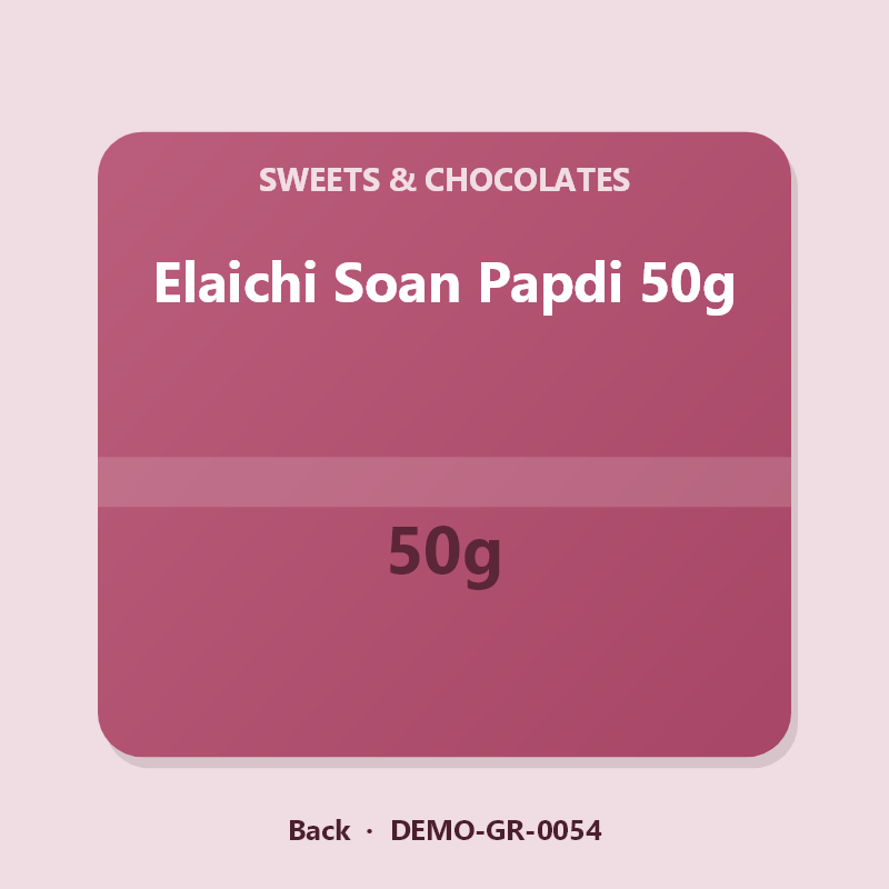 Elaichi Soan Papdi 50g - Back