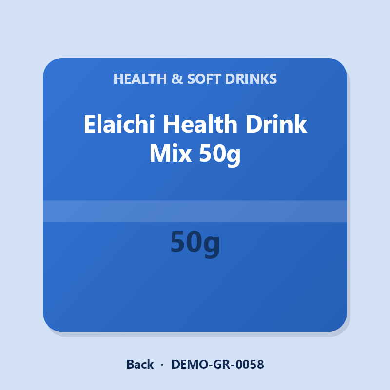 Elaichi Health Drink Mix 50g - Back