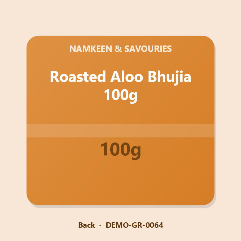 Roasted Aloo Bhujia 100g - Back