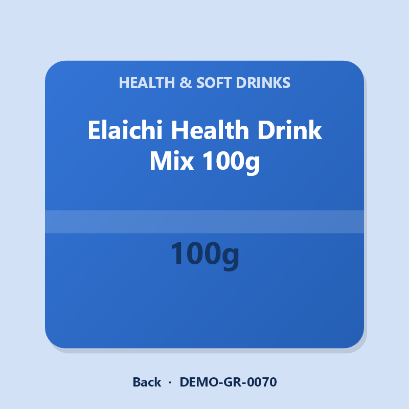 Elaichi Health Drink Mix 100g - Back