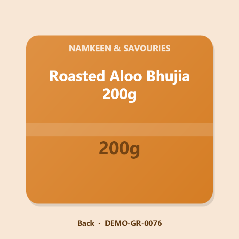 Roasted Aloo Bhujia 200g - Back