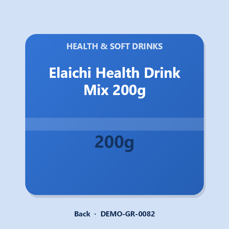 Elaichi Health Drink Mix 200g - Back
