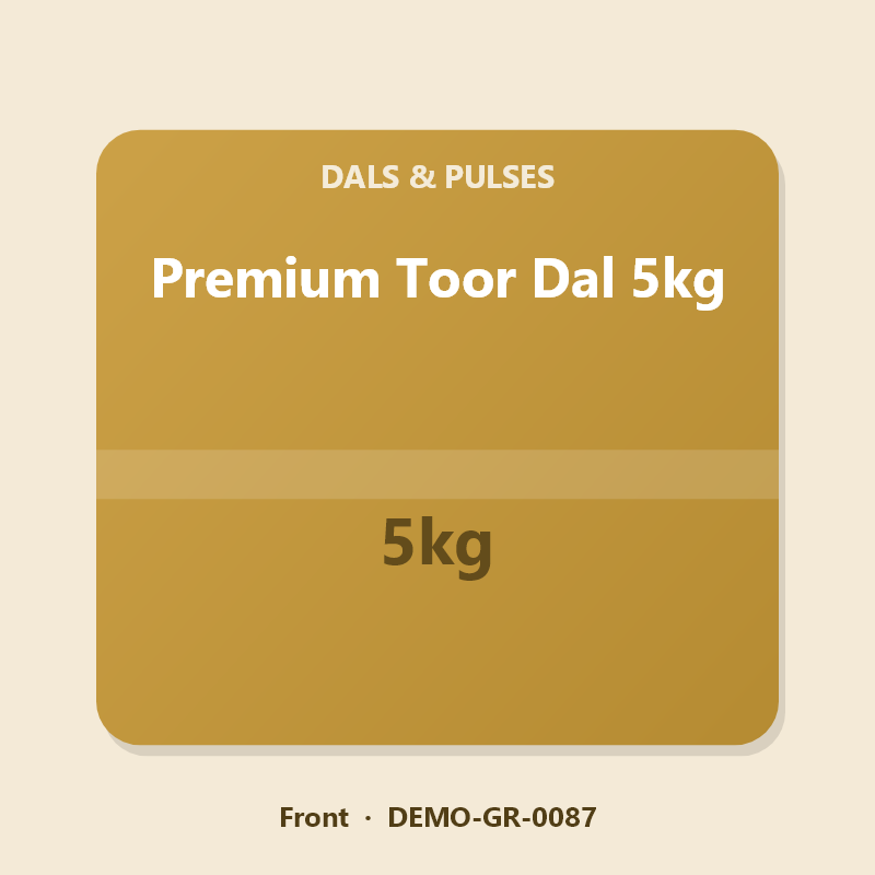 Premium Toor Dal 5kg