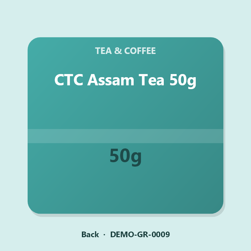 CTC Assam Tea 50g - Back