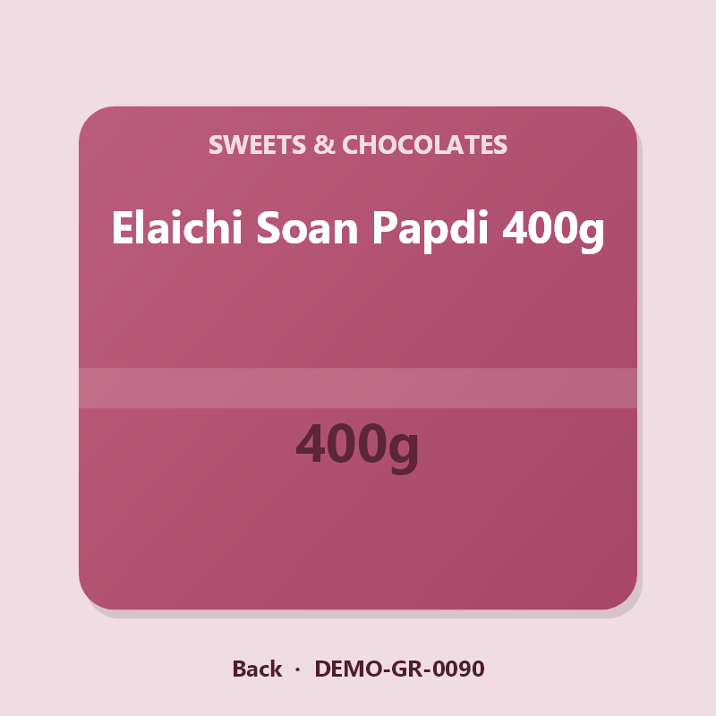 Elaichi Soan Papdi 400g - Back