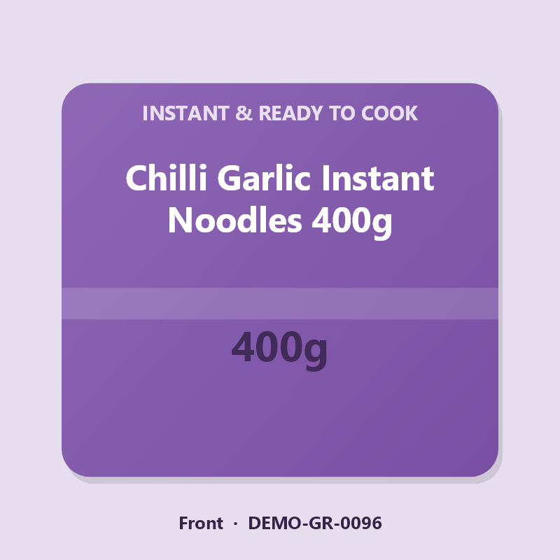 Chilli Garlic Instant Noodles 400g