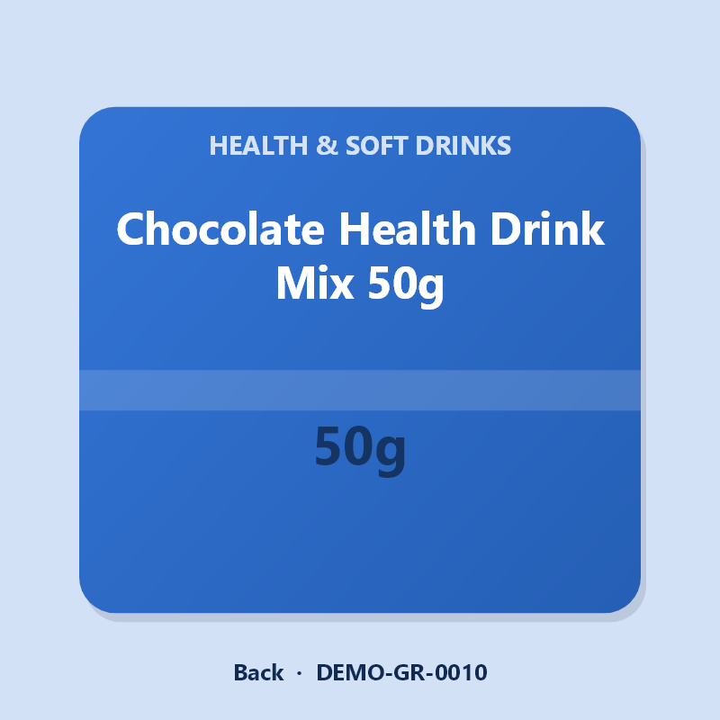 Chocolate Health Drink Mix 50g - Back