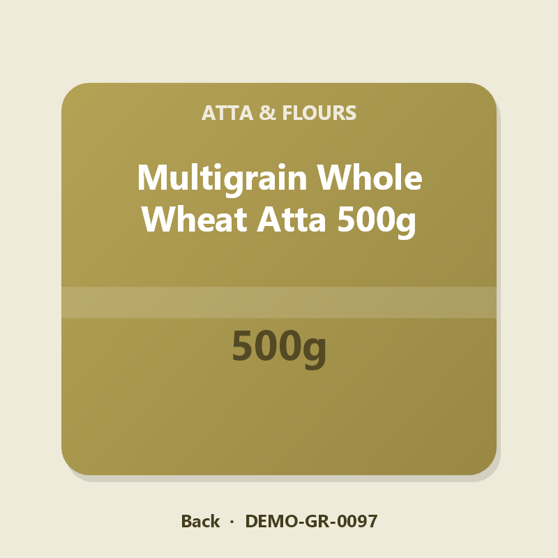 Multigrain Whole Wheat Atta 500g - Back