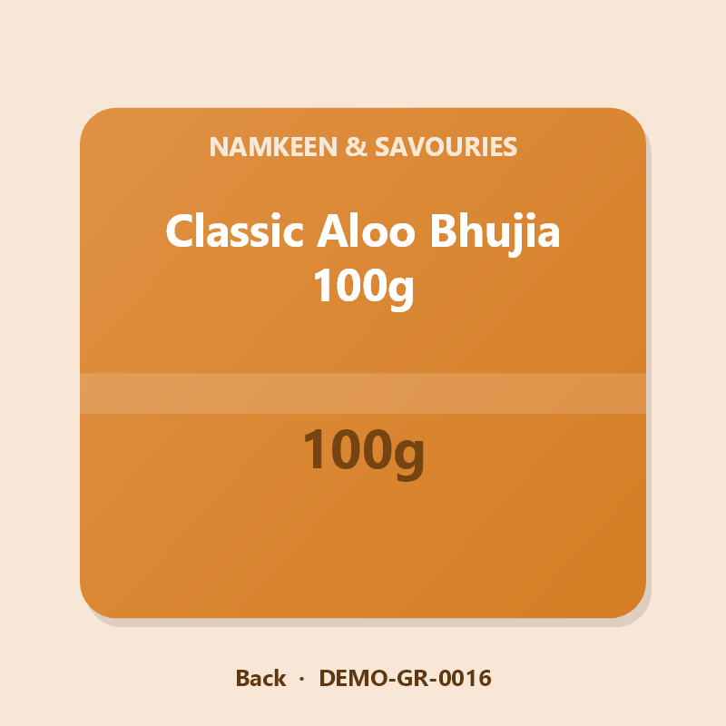 Classic Aloo Bhujia 100g - Back