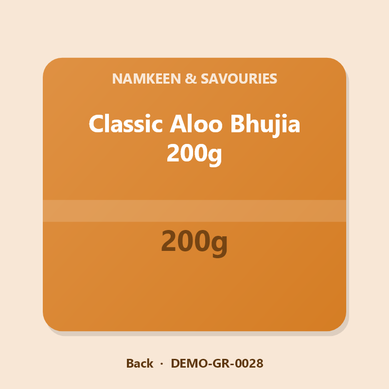 Classic Aloo Bhujia 200g - Back